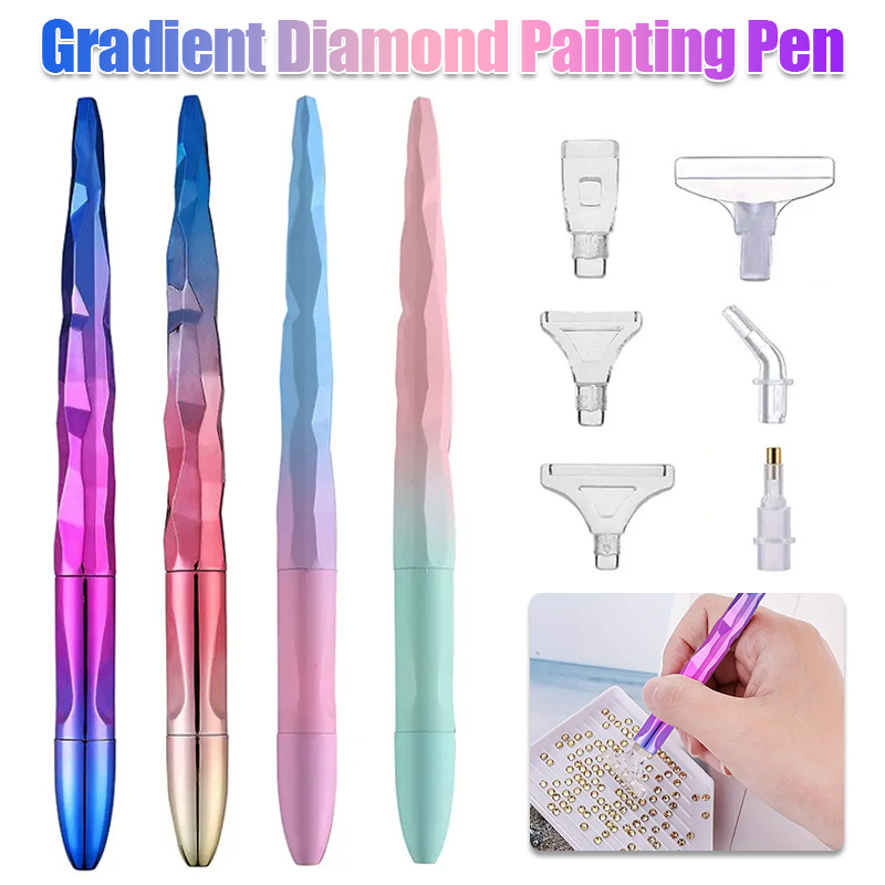 Resin Art Painting - 6 Kalem Uçlu Gradyanlı Elmas Boyama