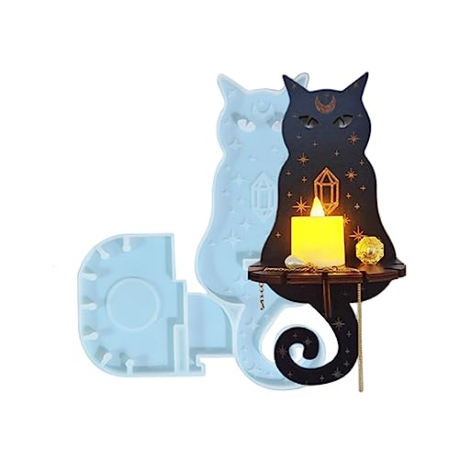 Resin Art Wall Decor - Reçine Kalıpları Silikon, Duvara Monte Mumluk