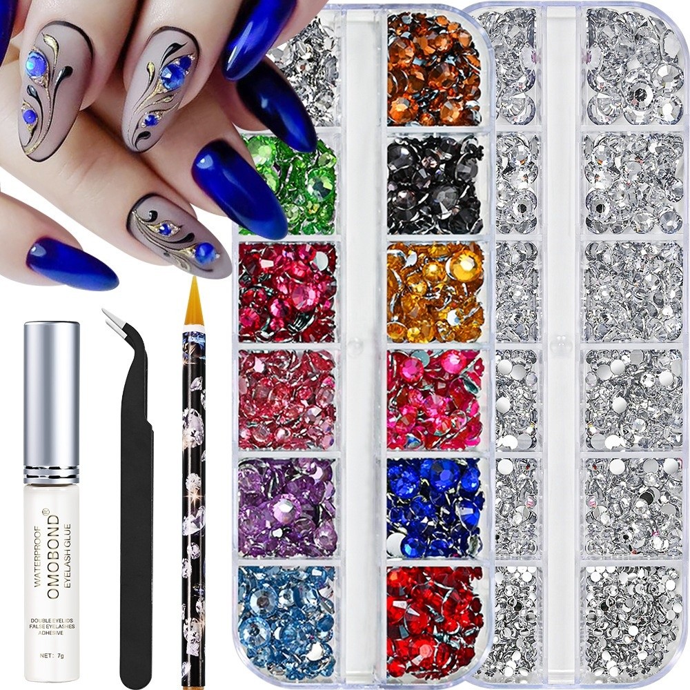 Resin Art Glitter - Çok Renkli Reçine Rhinestone Seti DIY