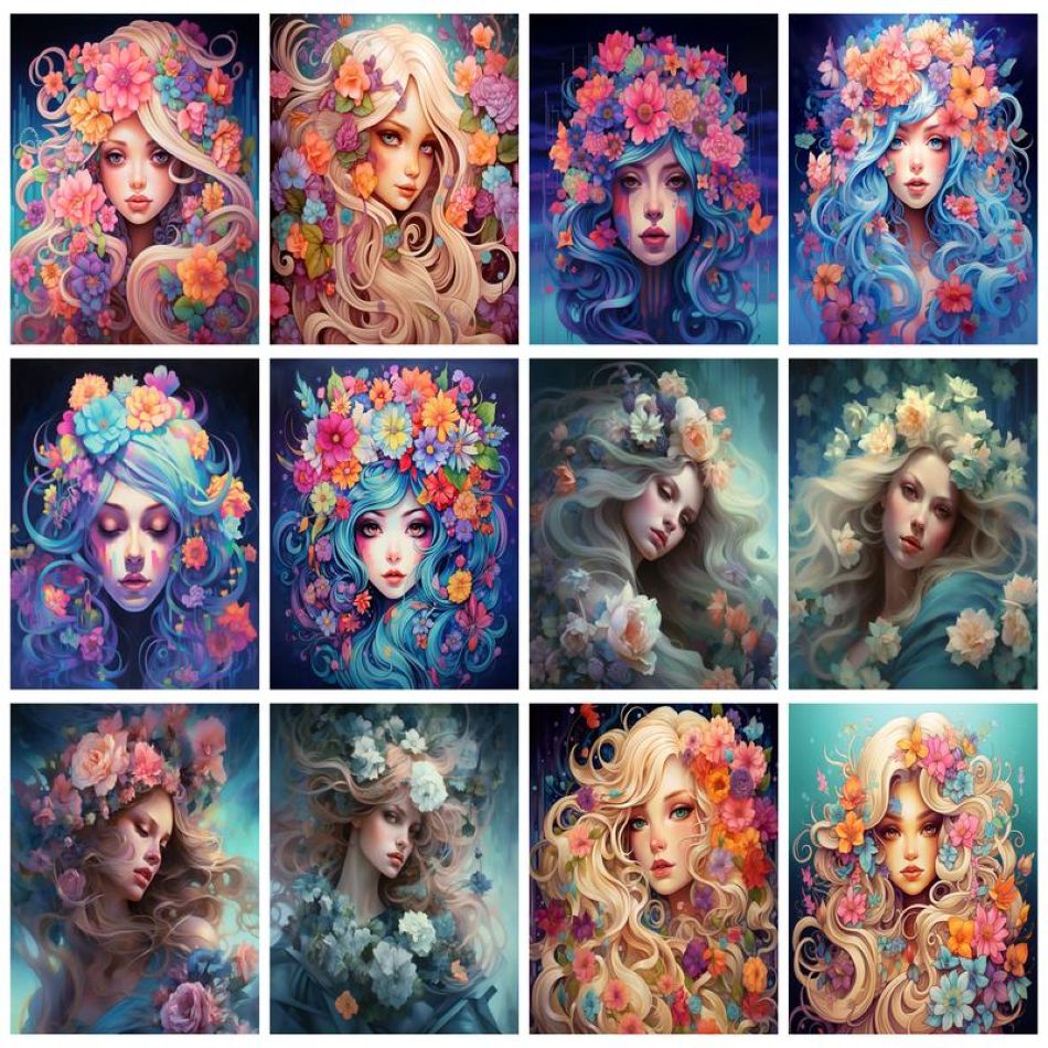 Resin Art Ideas With Pictures - CHENISTORY Karakter Elmas Boyama Duvar Sanatı