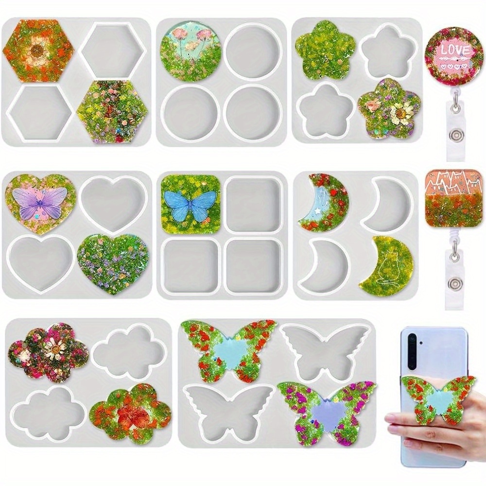Resin Art Name - Çok Şekilli DIY Reçine Silikon Kalıp