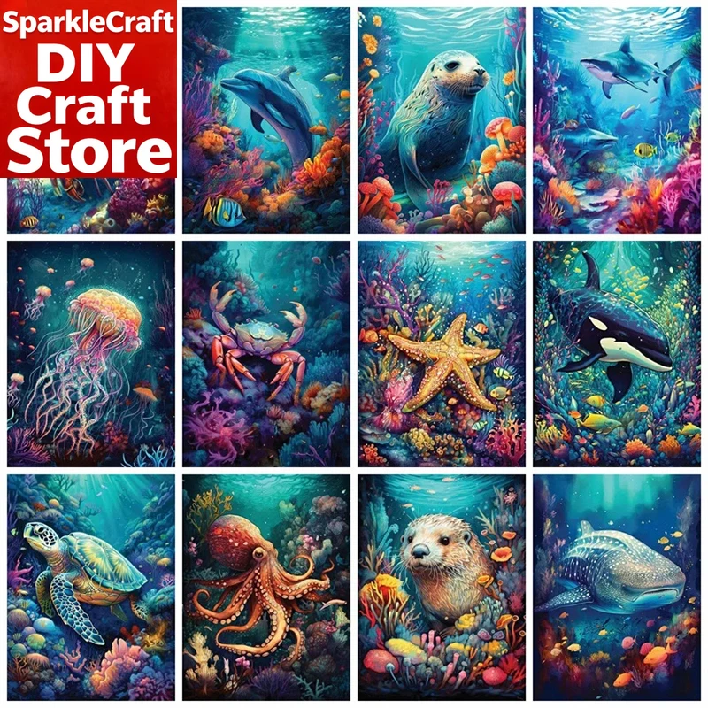Resin Art Wall Decor - 1 adet çerçevesiz tam kare yuvarlak