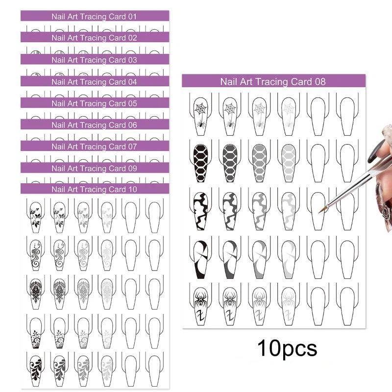 10 adet Nail Art Hatları Uygul - Resin Art Guide Free incelemesi ve fiyatı
