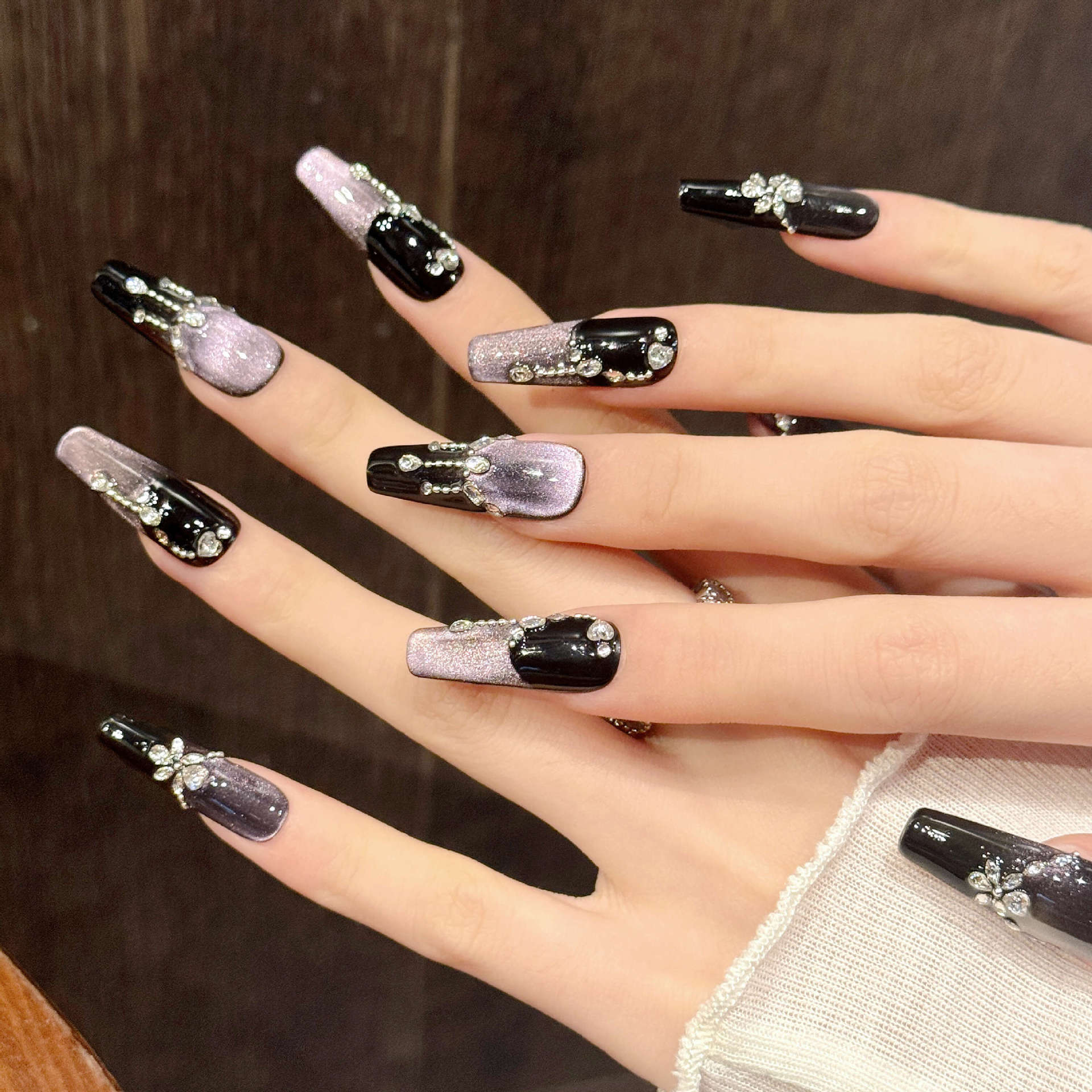 10 adet Siyah Mor Fransız Stil - Resin Art Glitter incelemesi ve fiyatı